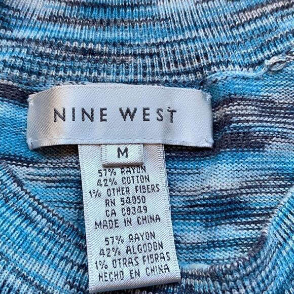 Nine West Tunic Blue sweater M - Picture 6 of 14